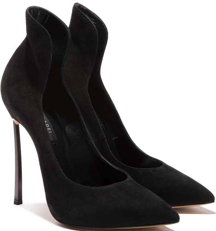 Casadei "Blade Cappa" Suede Pumps