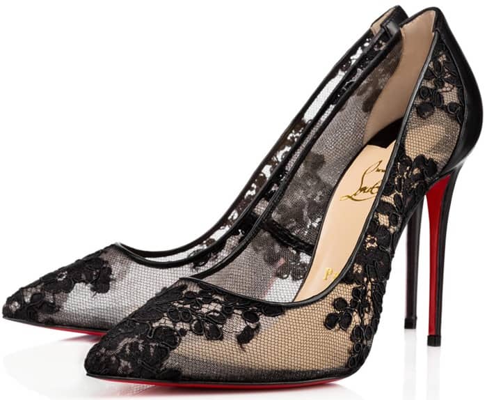 Christian Louboutin Follies Lace Pumps