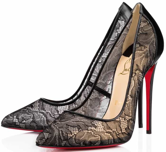 Christian Louboutin Follies Lace Pumps