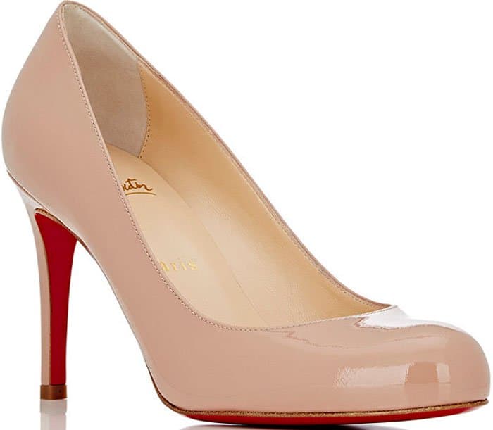 Nude Christian Louboutin Simple Round-Toe Shoes