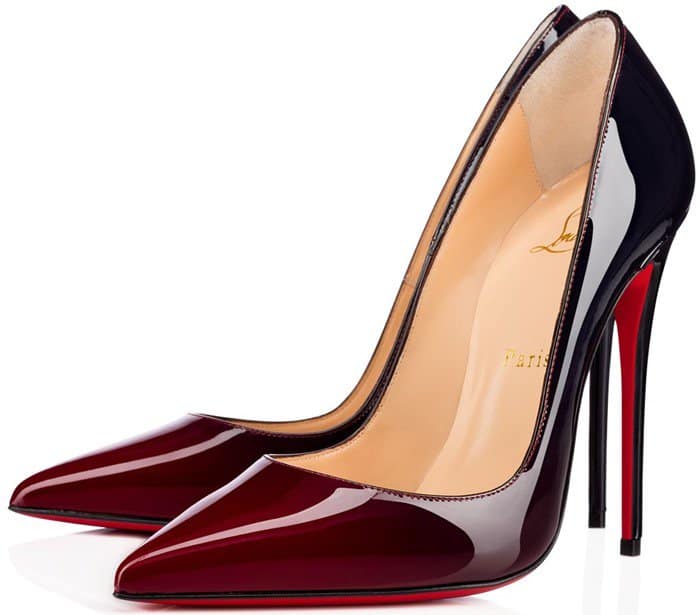 Christian Louboutin “So Kate” Pumps Carmin To Night Degrade Patent Leather