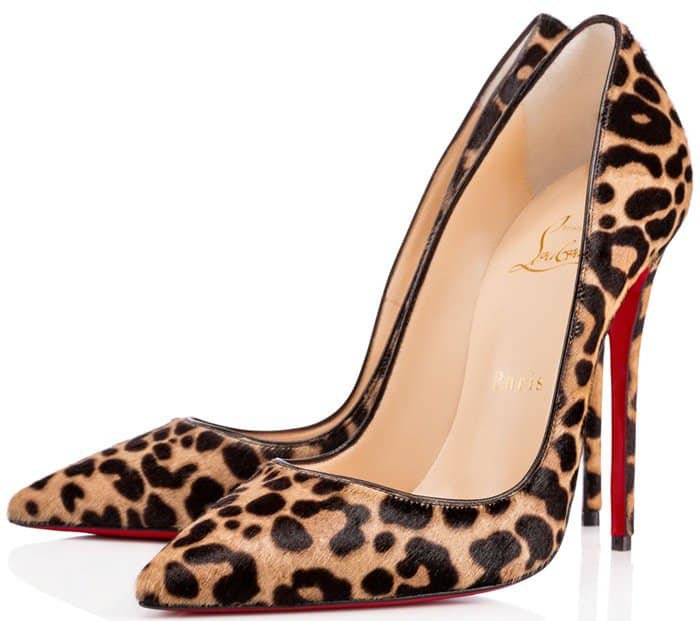 Christian Louboutin “So Kate” Pumps Timeless Jaguar Print Pony Hair