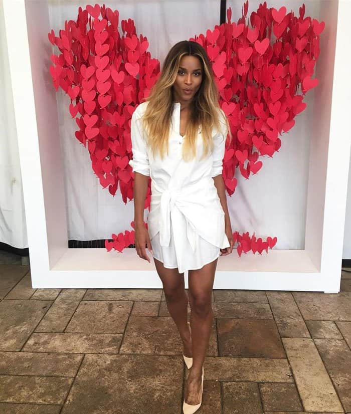 Ciara transforms into an angel of hearts for the Revlon "Love is On - Million Dollar Challenge"