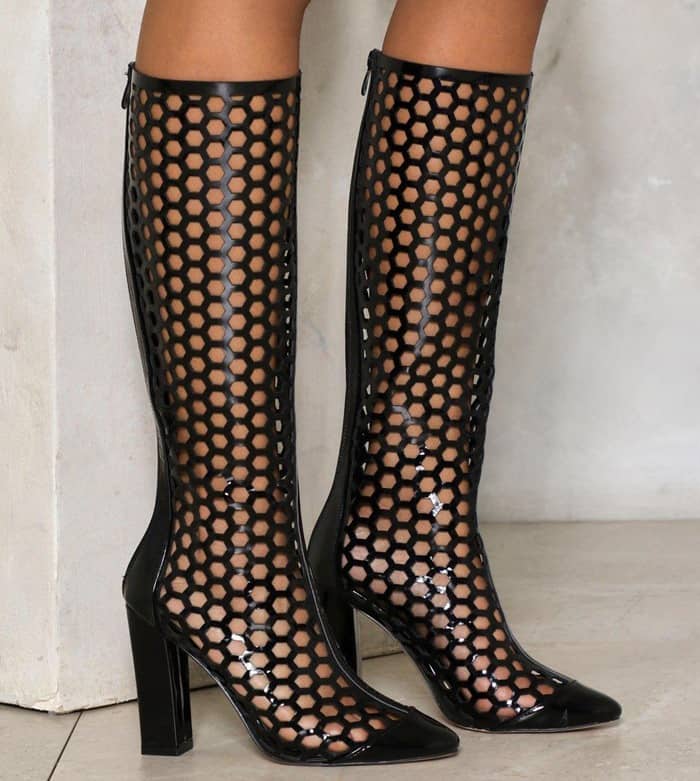 'City Slicker' Knee-High Patent Boot