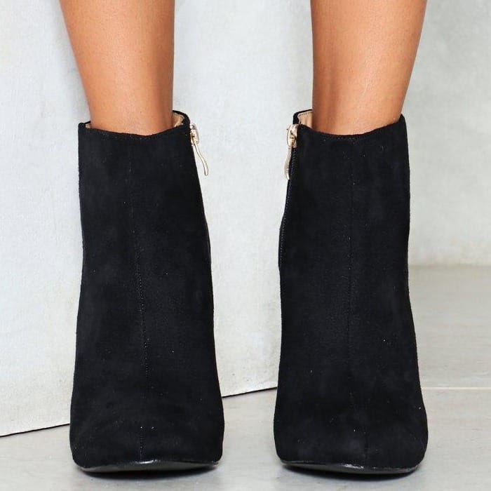 'Crime Scene' Textured Bootie