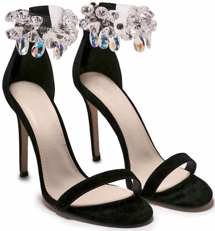 'Diamond in the Rough' Embellished Heels