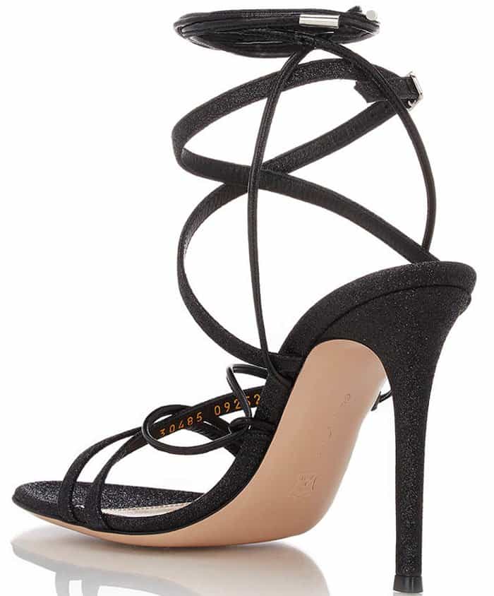 Gianvito Rossi Glitter Ankle-Strap Sandals