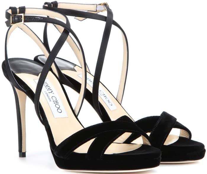 Jimmy Choo "Lola" Crisscross Sandals