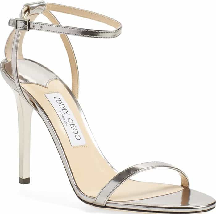 Jimmy Choo Minny Steel Leather sandals