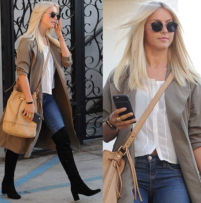 Julianne Hough indulged in some relaxation at the renowned 901 salon in Beverly Hills
