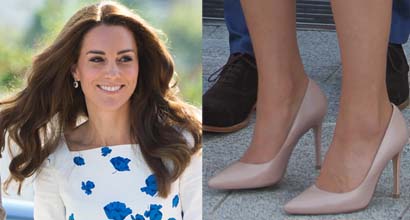 Kate Middleton Recycles LK Bennett Dress and Fern Pumps for Engagements ...