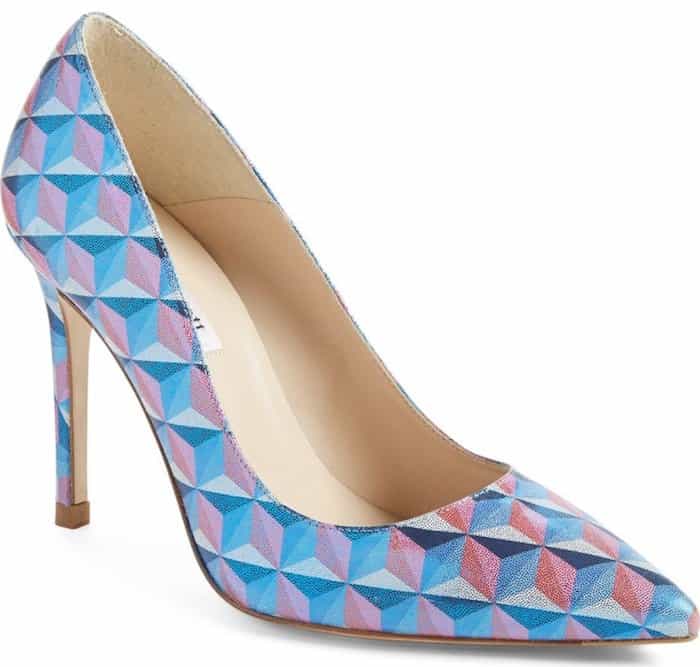 LK Bennett "Fern" Pumps in Multi Print Blue