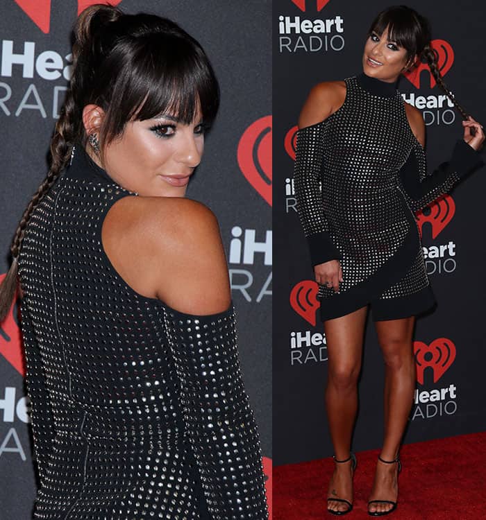 Lea Michele dazzled the audience at the iHeartRadio Music Festival at T-Mobile Arena Las Vegas