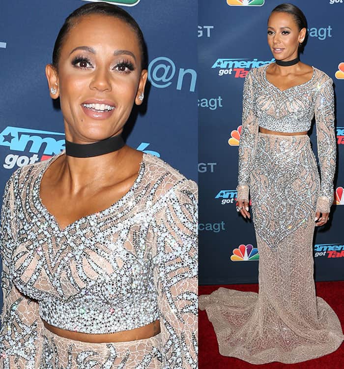 Mel B wore a shimmering two-piece outfit that showcased every curve to perfection at "America’s Got Talent" season 11 Finale Live Show