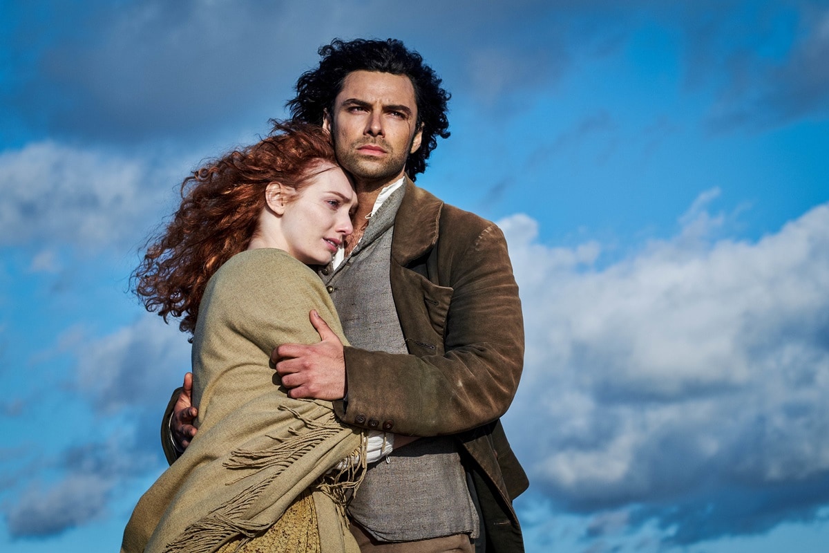 Aidan Turner is renowned for his portrayal of Ross Poldark, while Eleanor Tomlinson is equally celebrated for her role as Demelza Poldark in the TV series "Poldark"
