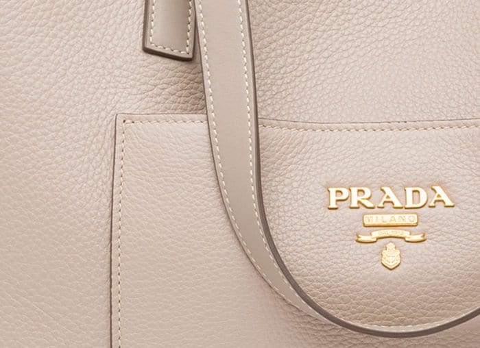 Prada's topstitching is hard to replicate