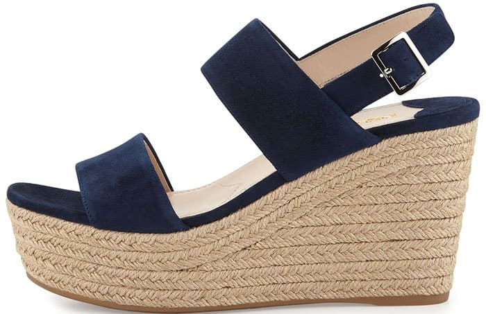 Prada Suede Wedge Sandals Espadrille 2