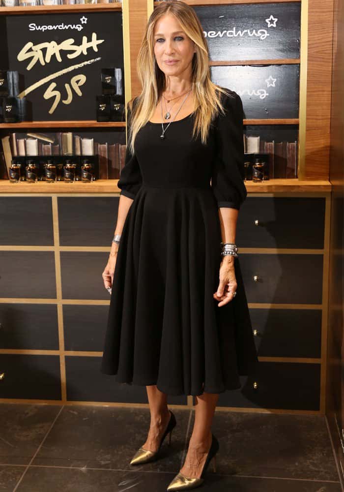Sarah Jessica Parker launches her new fragrance "Stash" at Superdrug, Westfield in London