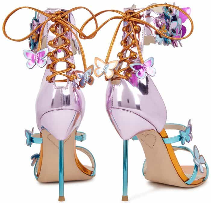 >Sophia Webster 'Harmony' Metallic Leather Butterfly Sandals