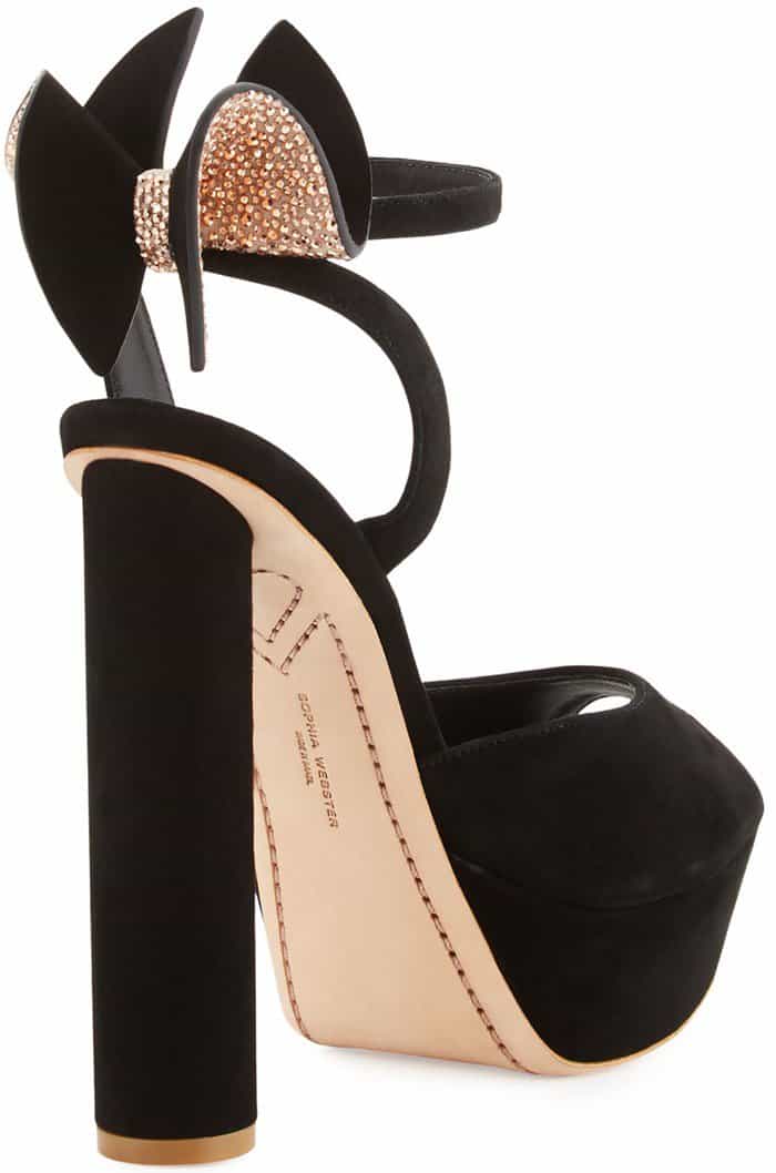 Sophia Webster 'Raye' Bow Suede Platform Sandals