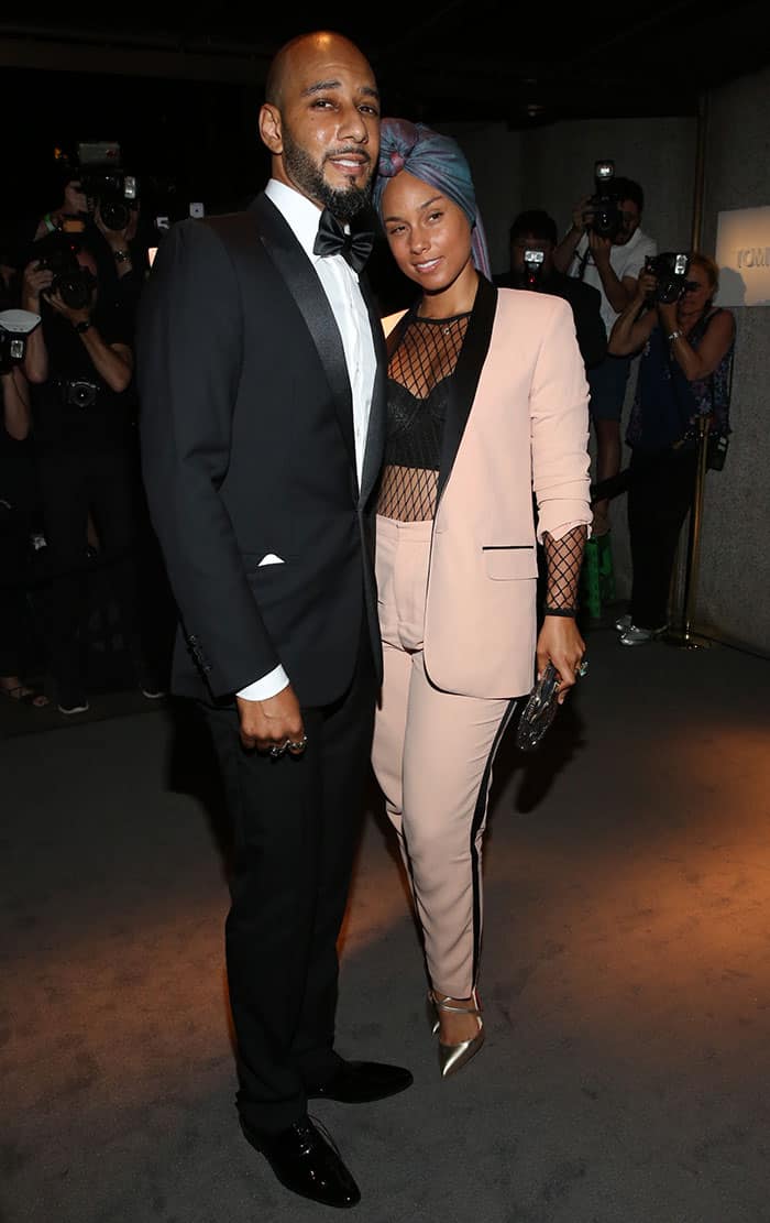 Alicia Keys and Swizz Beatz at Tom Ford presentation during New York Fashion Week SS17 in New York City on September 7, 2016