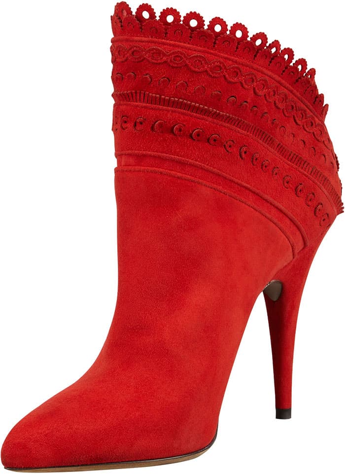 Red Tabitha Simmons "Harmony" Ankle Boots