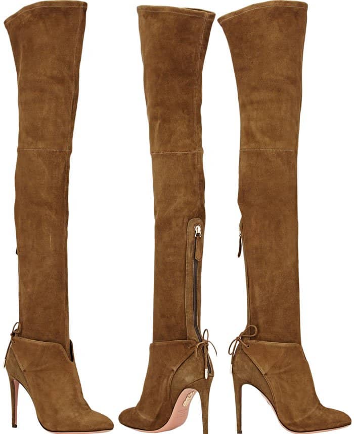 Aquazzura "Giselle" Cuissard Boots