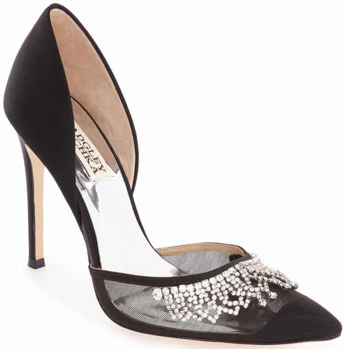 Badgley Mischka 'Genna' Embellished d'Orsay Pumps