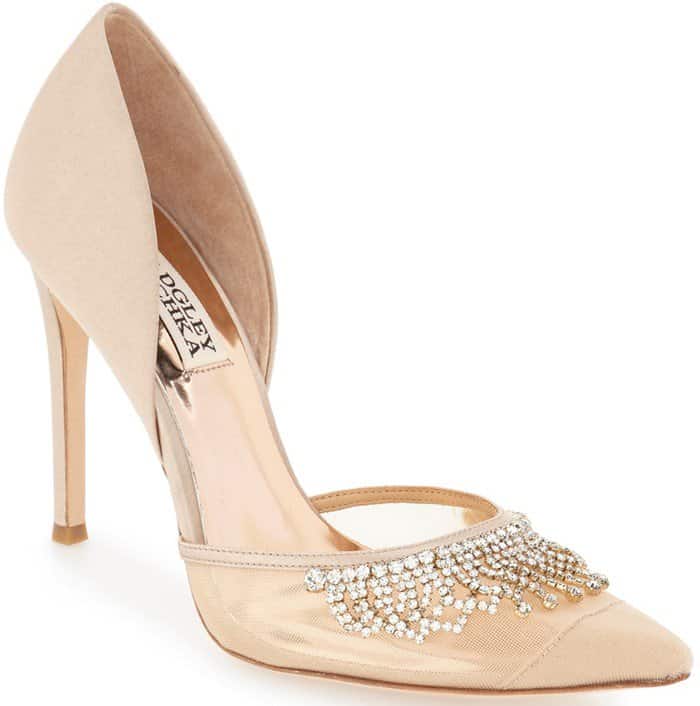 Badgley Mischka 'Genna' Embellished d'Orsay Pumps