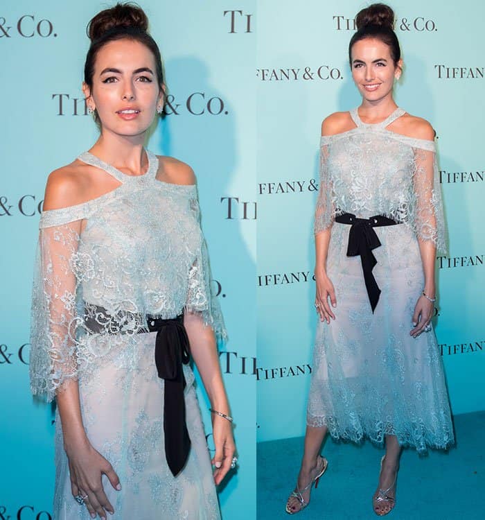 Camilla Belle at the celebration of the newly renovated Tiffany & Co. Beverly Hills Store on October 13, 2016