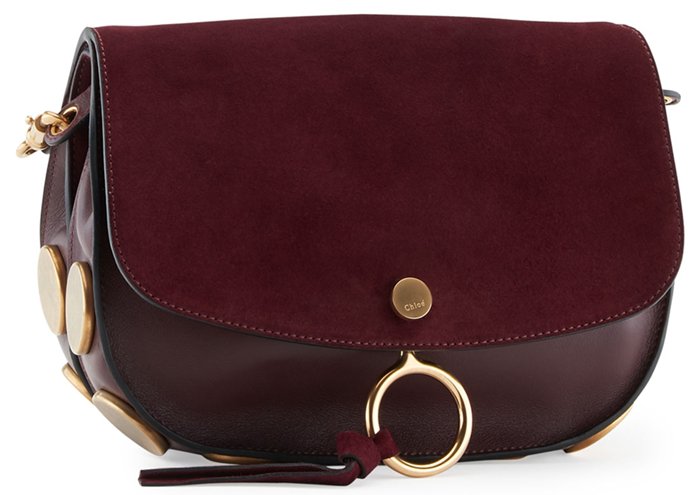 Chloe "Kurtis" Shoulder Bag in Dark Purple