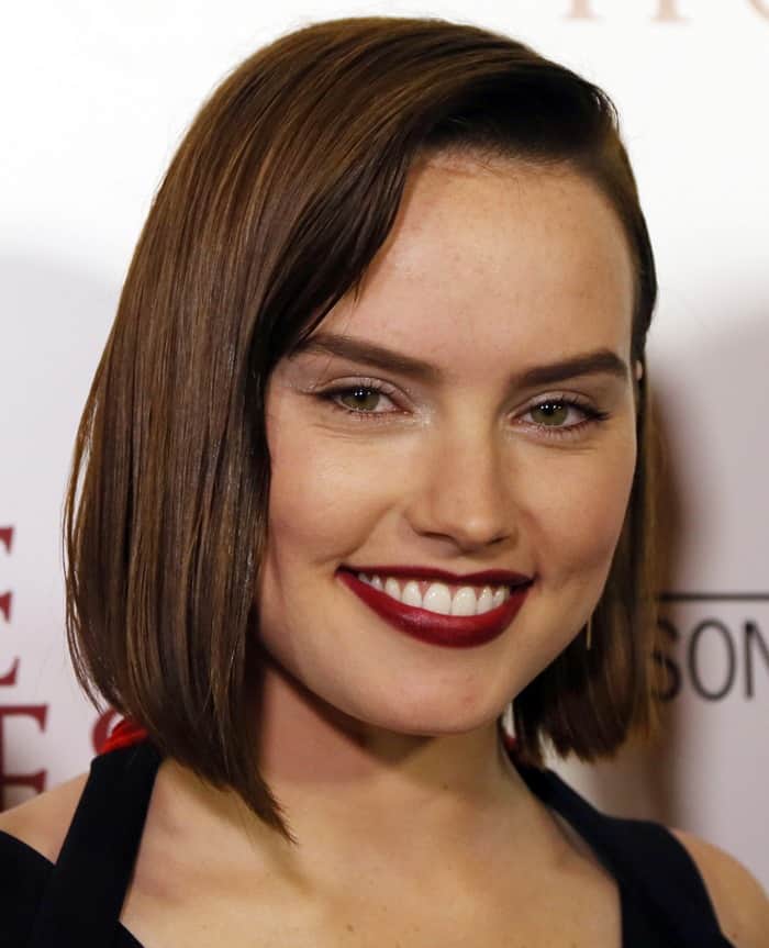 Daisy Ridley at the premiere of the documentary 'The Eagle Huntress' held at Pacific Theaters at the Grove in Los Angeles on October 18, 2016