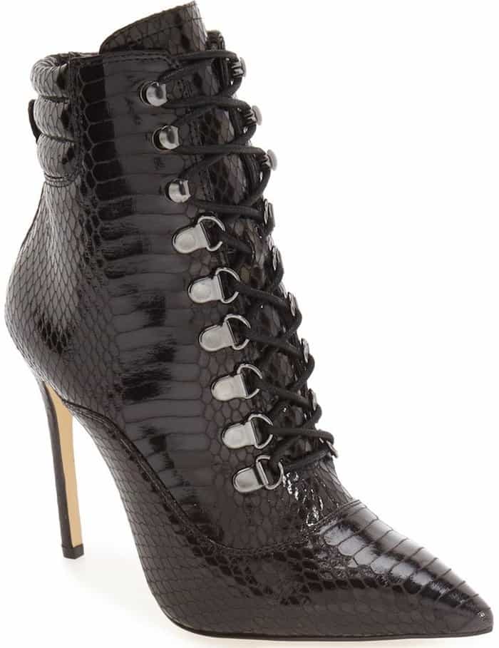 Daya by Zendaya "Kettle" Corset Lace Pointy Toe Boot