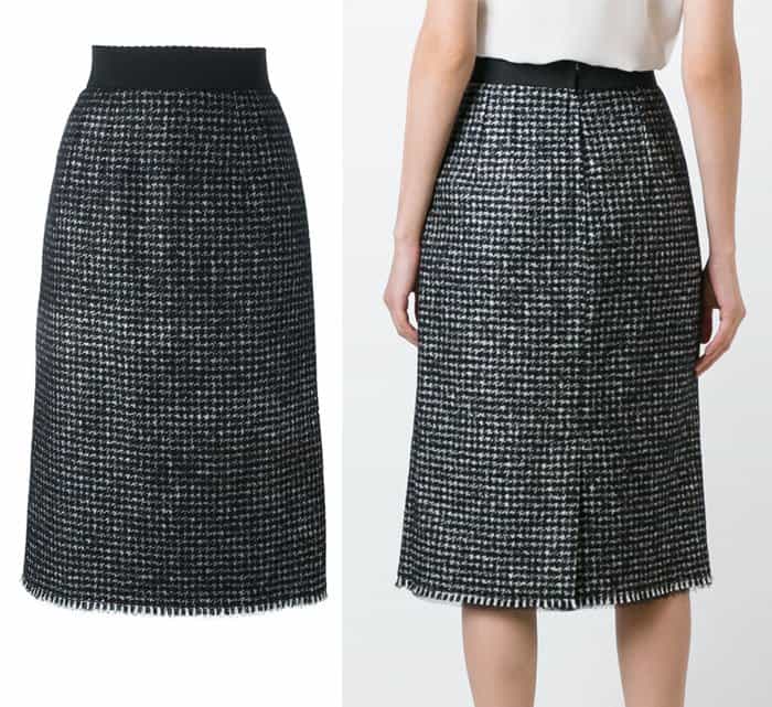Dolce & Gabbana Boucle Midi Skirt