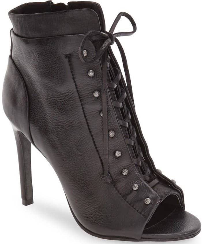 Dolce Vita "Hampton" Open Toe Lace-Up Bootie