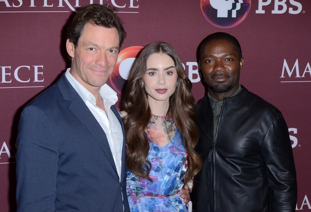 Lily Collins, at 5ft 4 (162.6 cm), is 4 inches shorter than David Oyelowo, who stands at 5ft 8 (172.7 cm), and a significant 8 inches shorter than Dominic West, who has a height of 6ft 0 (182.9 cm)