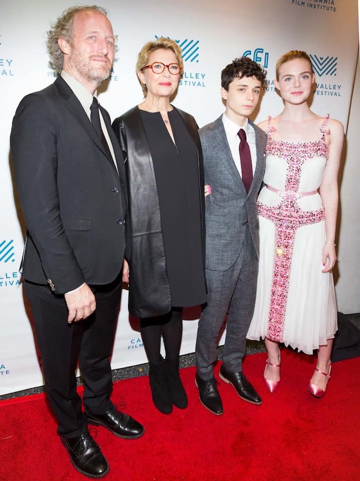 Director Mike Mills, Annette Bening, Lucas Jade Zumann, and Elle Fanning attend the Premiere Screening of "20th Century Women" at the 39th Mill Valley Film Festival at Christopher B. Smith Rafael Film Center on October 13, 2016, in San Rafael, California