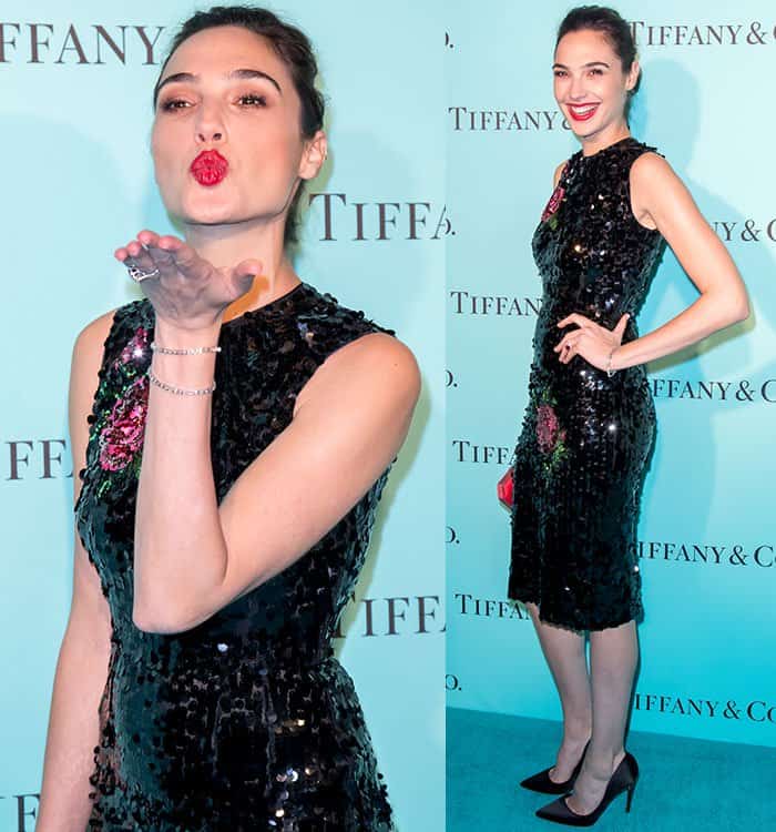 Gal Gadot at the unveiling of the renovated Tiffany & Co. Beverly Hills Store on October 13, 2016
