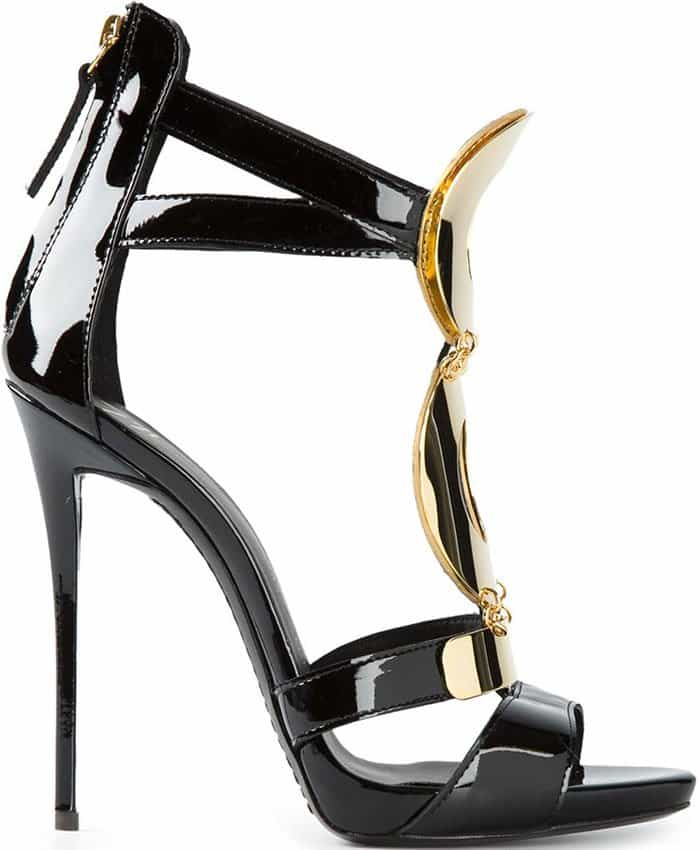 Giuseppe Zanotti Gold-Detailed Sandals