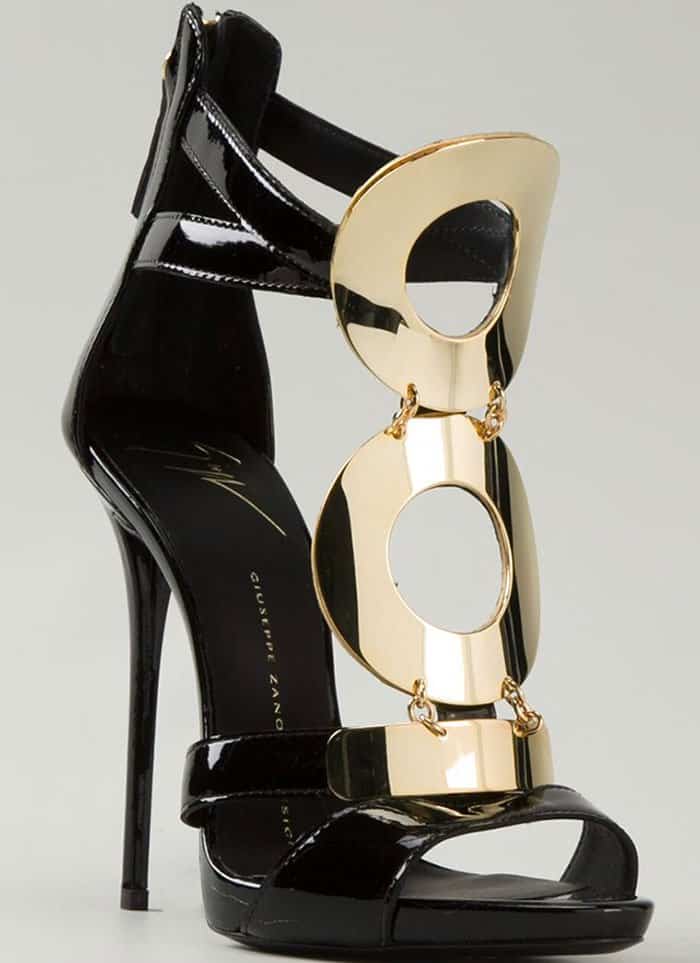 Giuseppe Zanotti Gold-Detailed Sandals