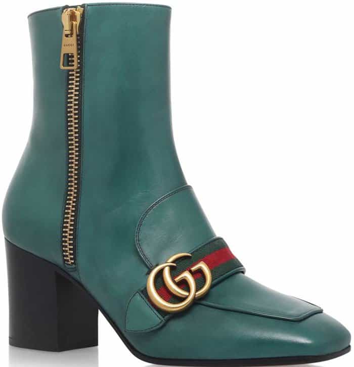 Gucci Green Leather Boots