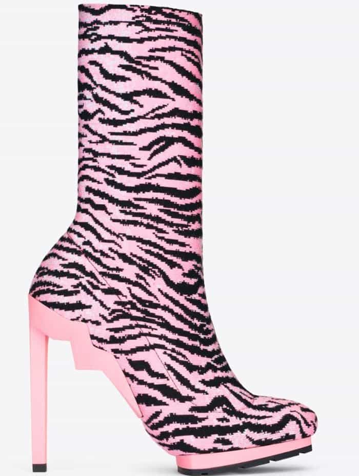 H&M x Kenzo Tiger-Striped Ankle Boots