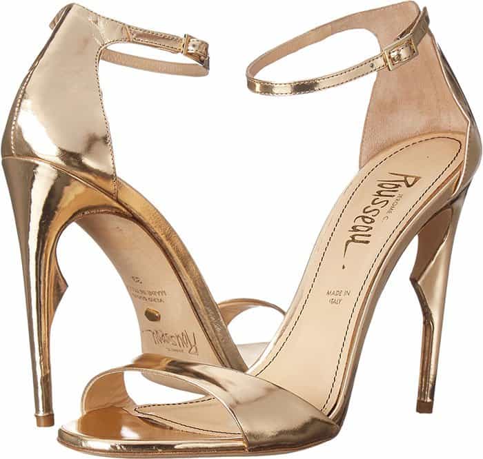 Gold Metallic Jerome C. Rousseau "Malibu" Sandals