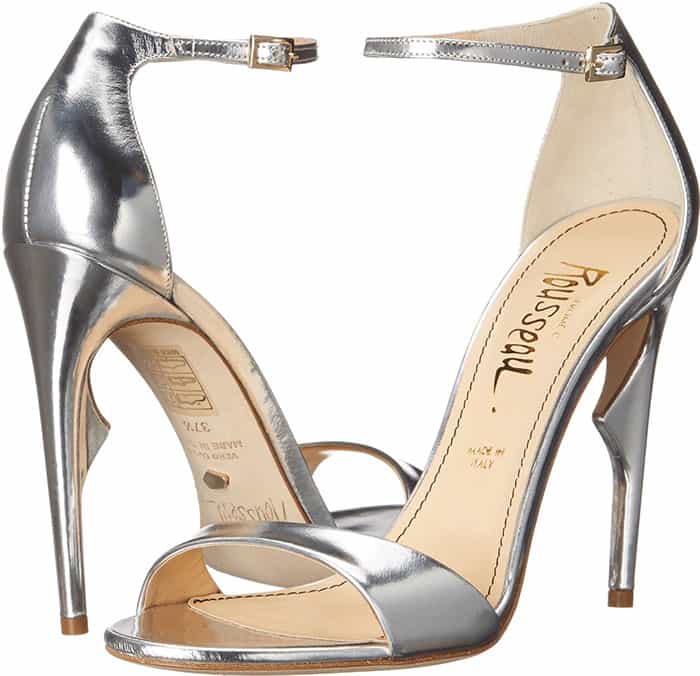 Silver Metallic Jerome C. Rousseau "Malibu" Sandals