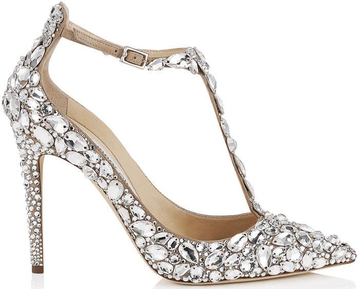 Jimmy Choo crystal-covered Storm pumps
