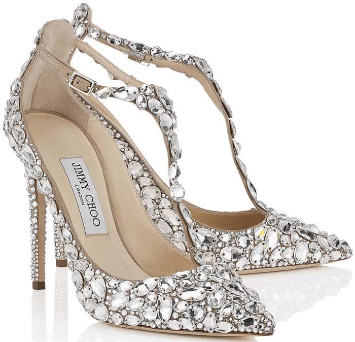 Jimmy Choo crystal-covered 'Storm' pumps