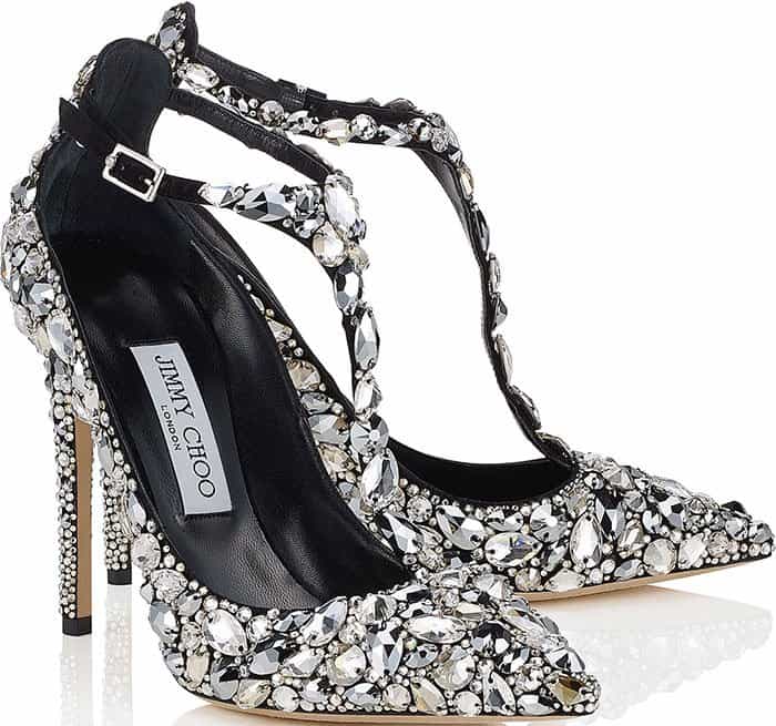 Jimmy Choo crystal-covered 'Storm' pumps