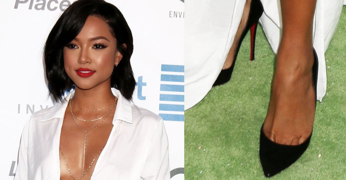 How Karrueche Tran Elevates Her Petite Height in Heels by Louboutin