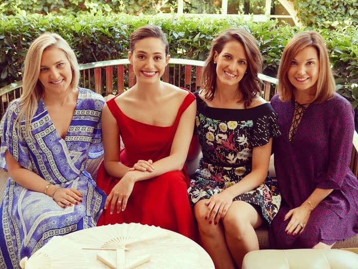 Emmy Rossum photographed at her bridal shower around the same time Kate wore her dress