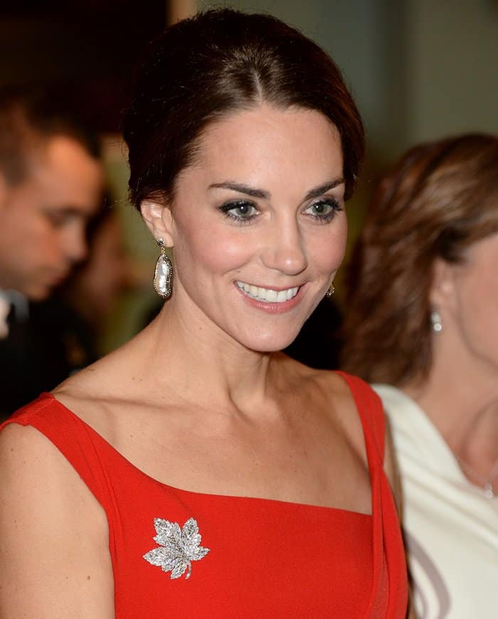 Kate Middleton chose a standout diamond brooch for her Canadian tour
